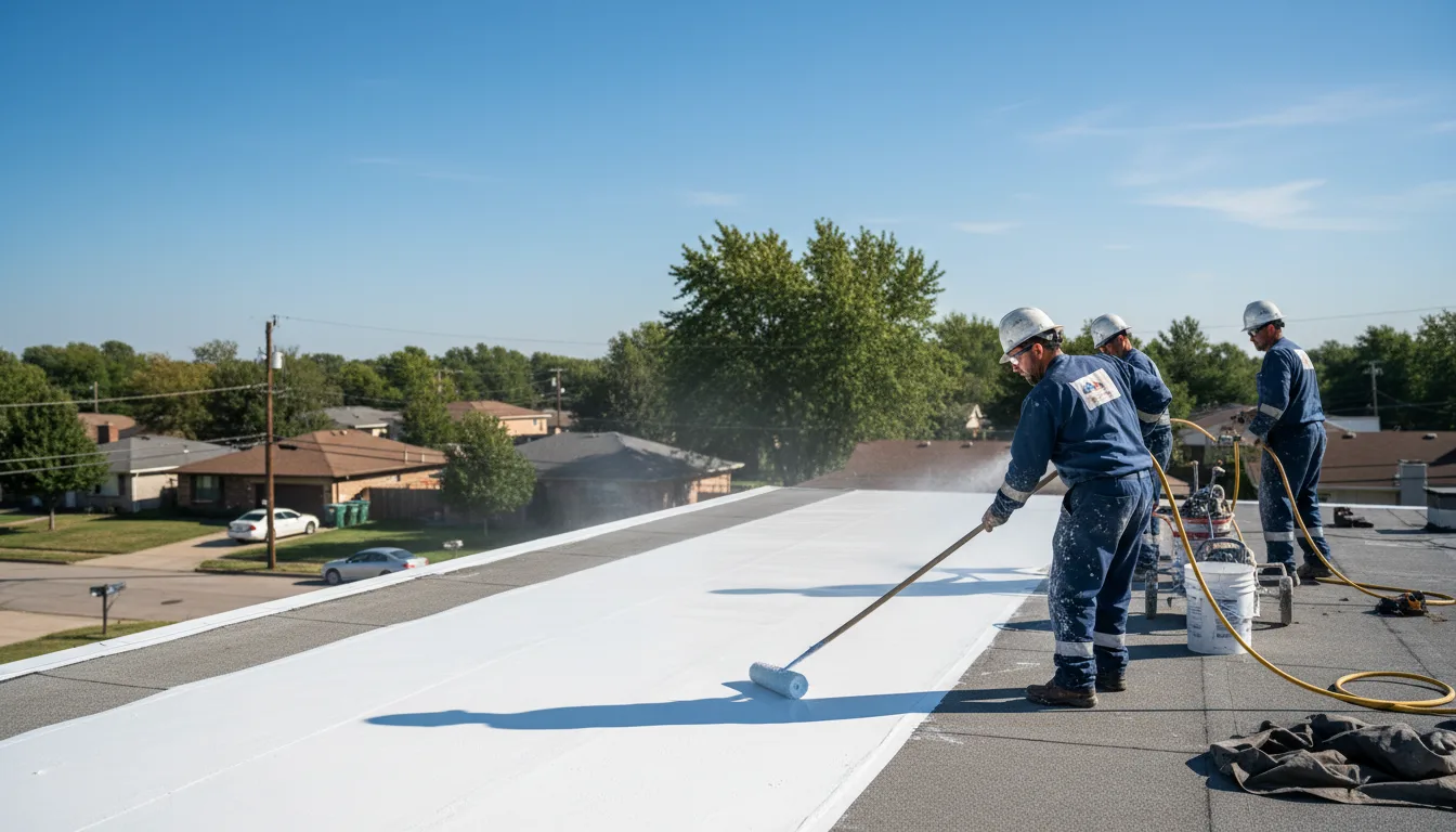 Commercial roof coating in Wellesley Hills, MA near me